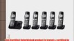 Panasonic KX-TGE233B   3 KX-TGEA20B Handset (6 Handsets Total) DECT 6.0 Plus Cordless Phone