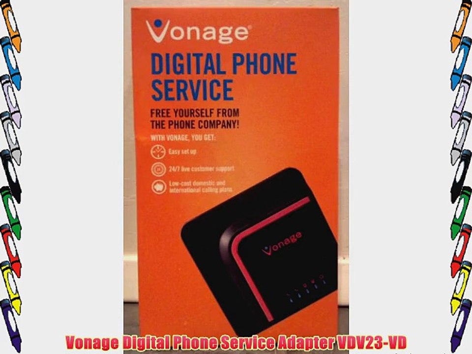 Vonage Digital Phone Service Adapter VDV23-VD