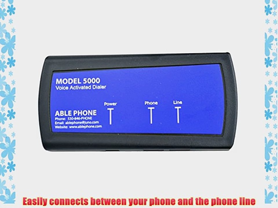Voice Activated Telephone Dialer AblePhone AP5000 video Dailymotion