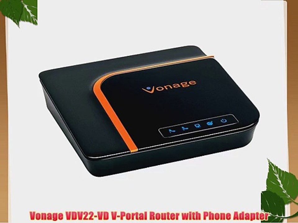 Vonage VDV22-VD V-Portal Router with Phone Adapter - video Dailymotion