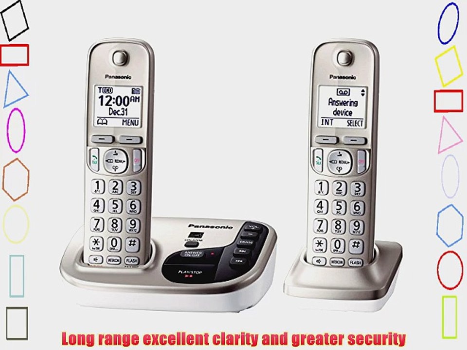 Panasonic KX-TGD222N dect_6.0 2-Handset Landline Telephone