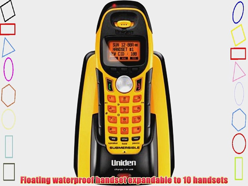 Uniden 5.8GHz Expandable Water-Submersible Handset Phone with Call Waiting/Caller ID