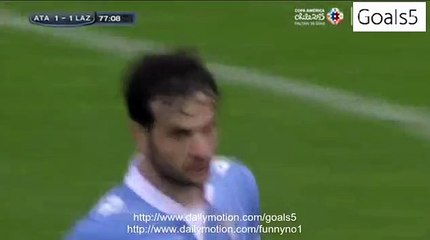 Marco Parolo Goal Atalanta 1 - 1 Lazio Serie A 3-5-2015
