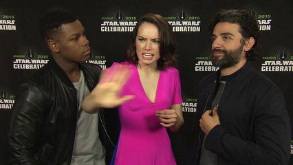 Star Wars: Episode VII - The Force Awakens, Star Wars Celebration - Daisy Ridley, Oscar Isaac _ John Boyega