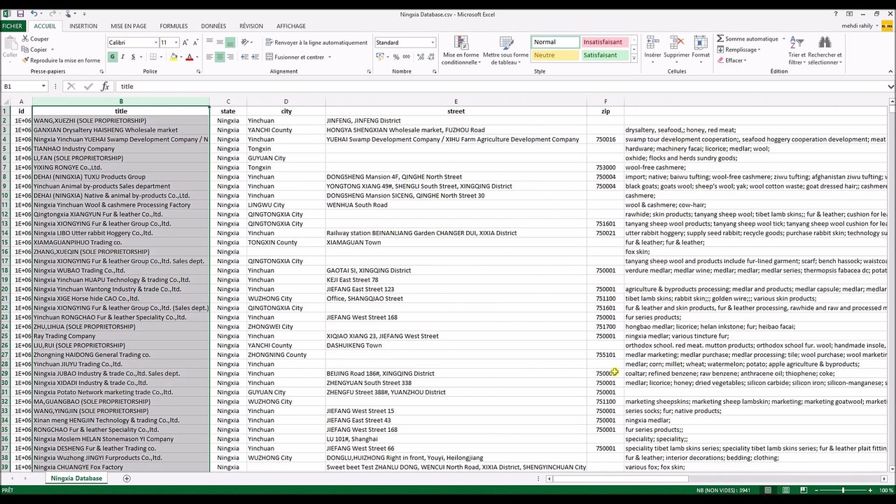 Fresh Business Emailing Database for China