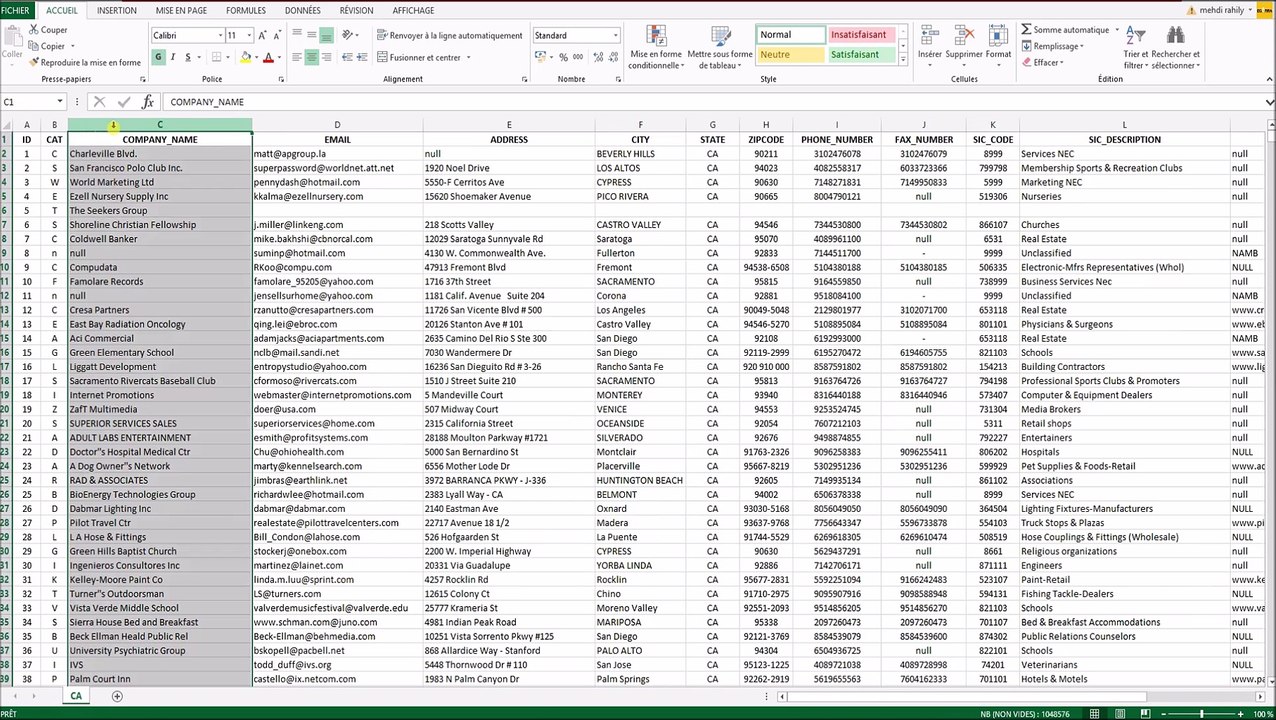 Fresh Business Emailing Database for USA