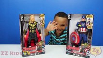 Surprise Toys: THOR vs CAPTAIN AMERICA, Avengers Age of Ultron, ZZ Kids TV
