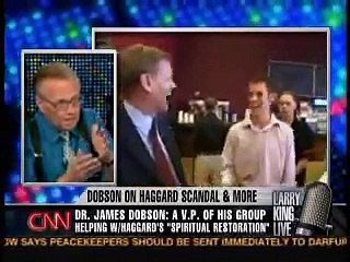 James Dobson on Ted Haggard (Larry King)