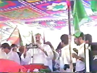 Mir Murtaza addresses public rally on 4th April Larkana