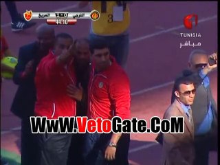 جماهير الترجى تعتدى على الجهاز الفنى للمريخ