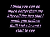Hinder-Better than me lyrics