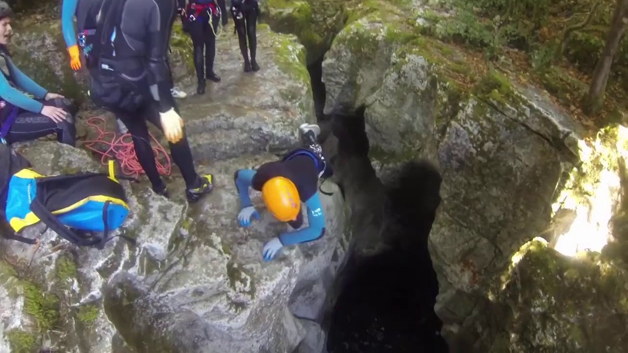chute en canyoning