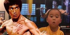 Bruce Lee Son Doing Nunchaku Practice