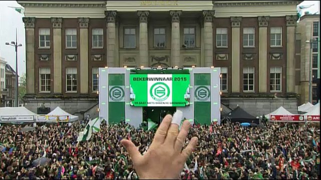Grote Markt op zn kop na winst FC Groningen - RTV Noord