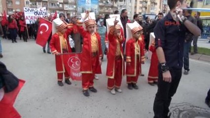 Sivas'ta 3 Mayıs Türkçülük Günü Yürüyüşü