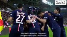 Edinson Cavani Goal Nantes 0 - 1 PSG Ligue 1 3-5-2015