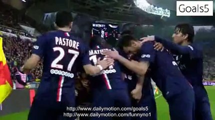 Edinson Cavani Goal Nantes 0 - 1 PSG Ligue 1 3-5-2015