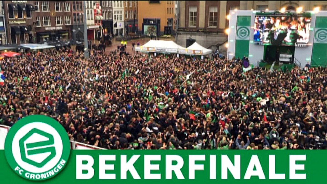 Voetbalcommentaar tijdens twee doelpunten FC Groningen - RTV Noord