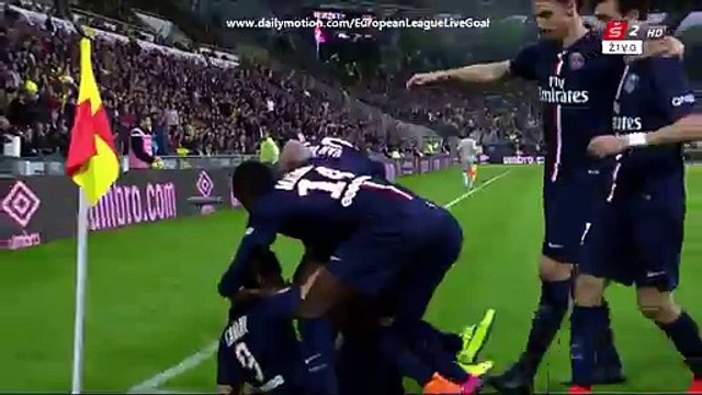 Edinson Cavani 0:1 | Nantes - Paris Saint Germain 03.05.2015 HD