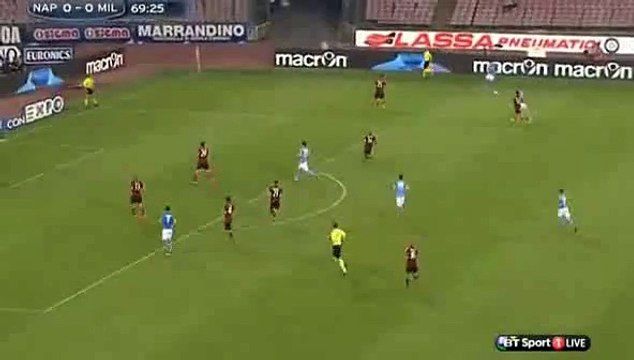 Napoli vs AC Milan 1-0 Marek Hamsik Fantastic Goal 03.05.2015