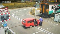 Car hit by train - Safety Message (HQ) - Top Gear - Series 9 - BBC