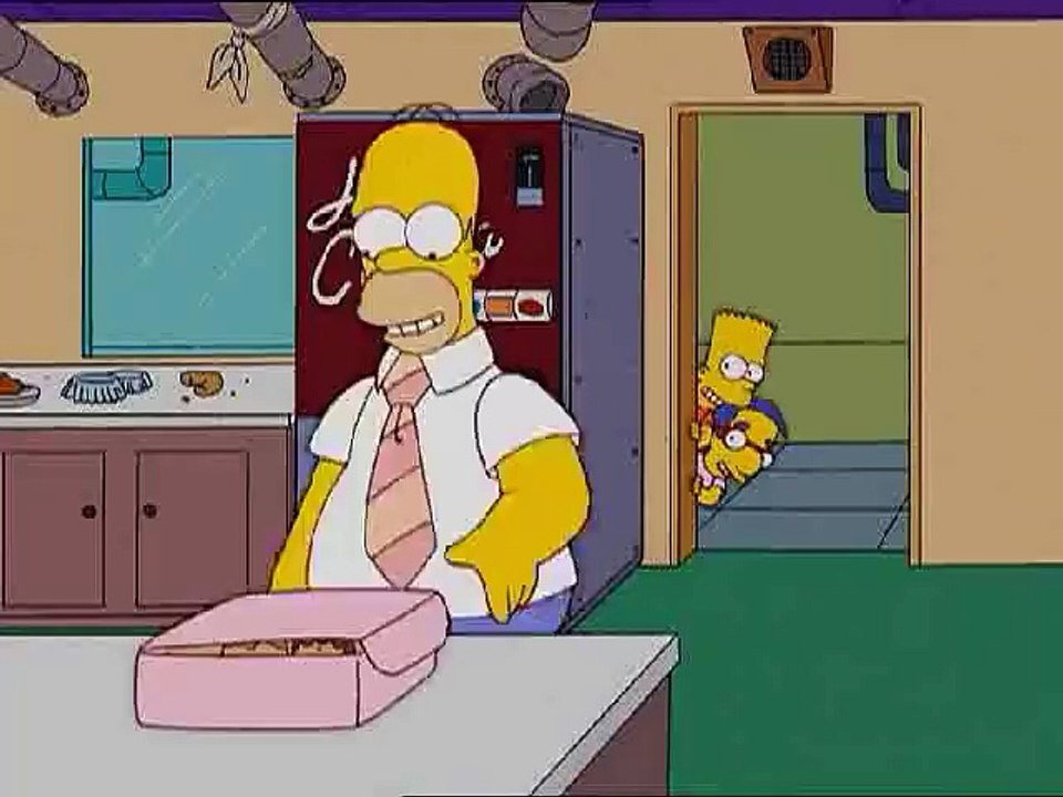 Homer Simpson le gag du donut