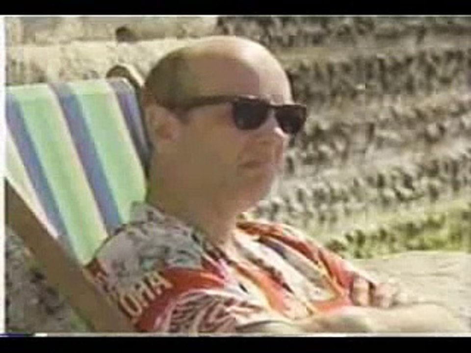 Mrs Bean on beach