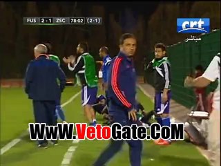 "انفعال"دكه الزمالك بسبب ضياع الفرص امام الفتح