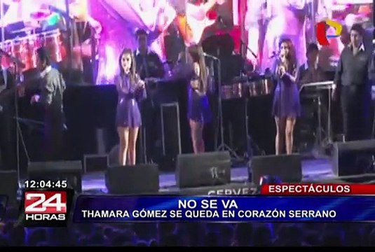 Thamara Gómez negó su salida de la agrupación Corazón Serrano