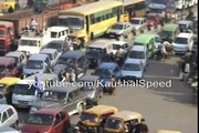 Traffic Jam-Amazing Traffic Stop road cross by cycle and bikes- India driving and traffic management