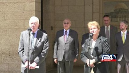 Jimmy Carter en visite à Ramallah