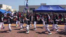Young Japanese Hip Hop dance Group performing on Naval Base