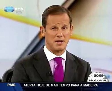 RTP1 Telejornal - José Rodrigues dos Santos 25-12-2009