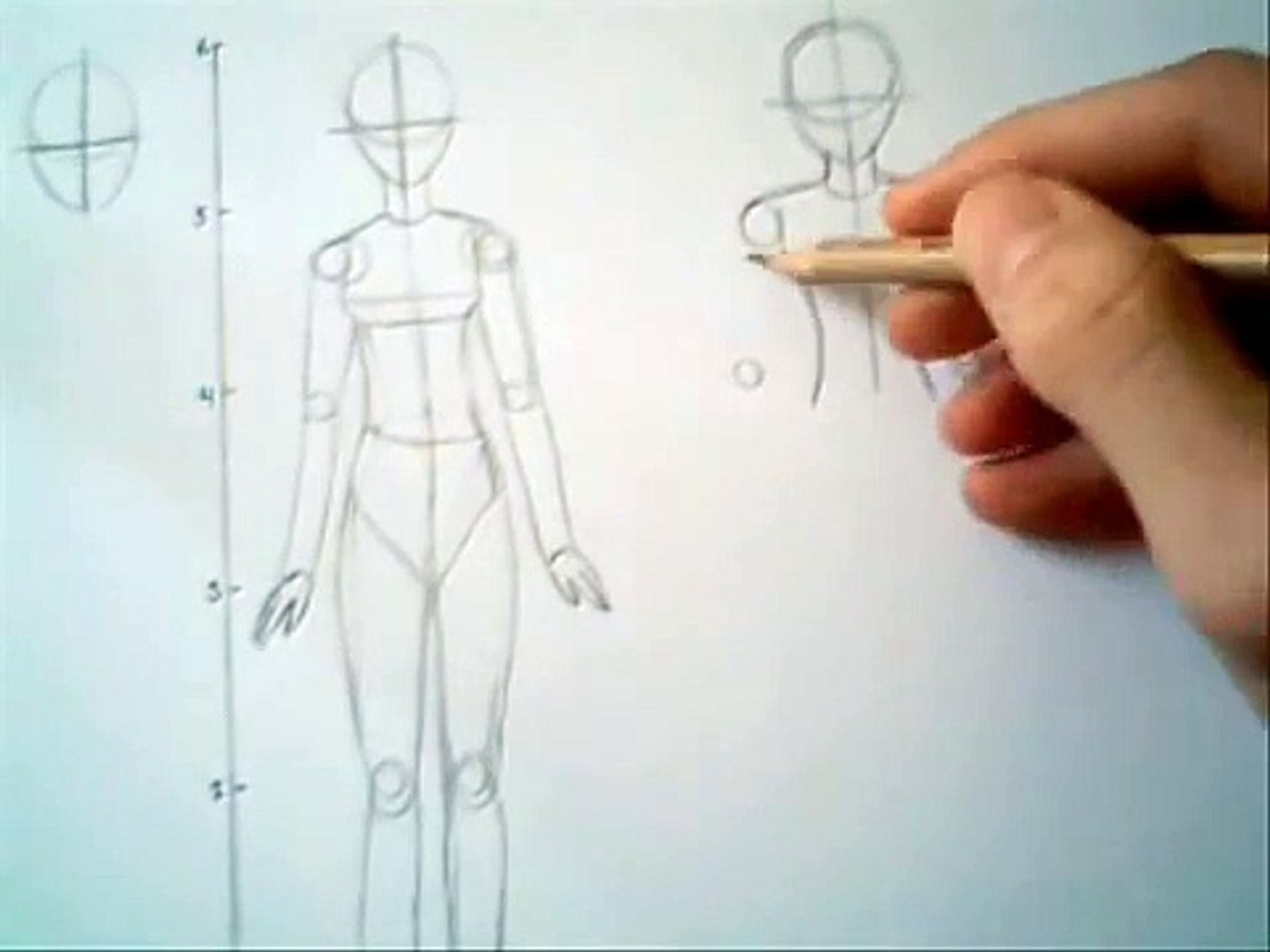 How To Draw A Female Body Manga Anime Style Video Dailymotion