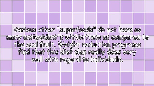 Some Updated Guidelines For Necessary Elements Of Acai Berry Diet