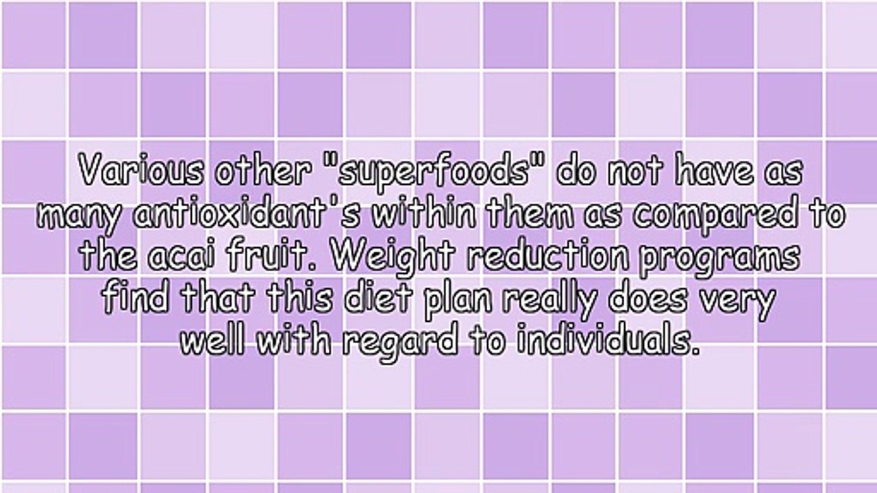 Some Updated Guidelines For Necessary Elements Of Acai Berry Diet