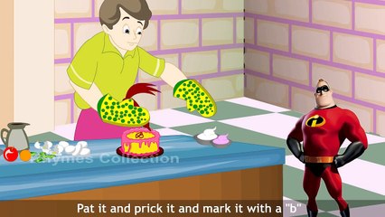 Pat A Cake English Classic Rhymes With Lyrics | Popular Animation For Kids | Pat A Cake Rhymes