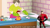 Pat A Cake English Classic Rhymes With Lyrics | Popular Animation For Kids | Pat A Cake Rhymes
