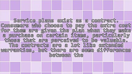 Details Regarding Extended Service Plans