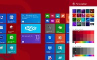 Como mudar a cor no windows 8.1