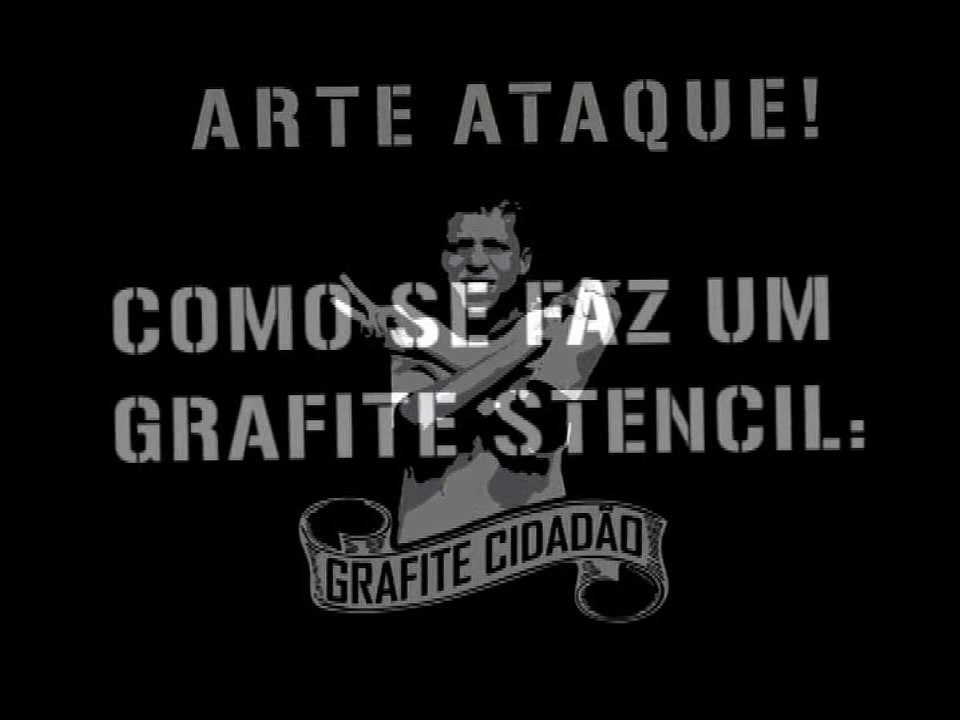 Graffiti Stencil - Arte para todos - Grafite Cidadão - Viva o povo Brasileiro!