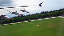 Singapore Airlines A380 take off cabin view,