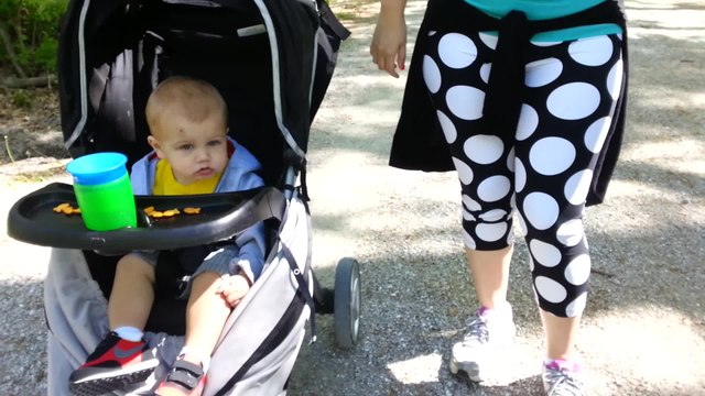 Sleepy baby struggles to stay awake