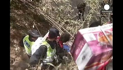 Nepal : les secouristes chinois à l'œuvre dans un village sinistré par le séisme