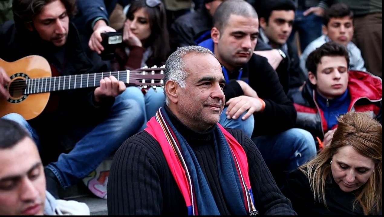 Raffi Hovannisian, Freedom Square, Yerevan- Armenia. 2013. By: Joseph Zakarian