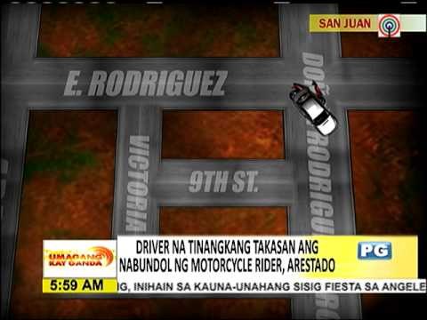 Lasing na nakabundol ng motorsiklo, arestado