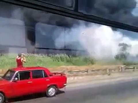 Пожар на ул. Солидарности (Запорожье) // Fire on street Solidarity (Zaporozhye)