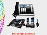 RCA 25260 na 1-Handset 2-Line Landline Telephone Bundle with RCA ViSYS 2-line Corded/Cordless