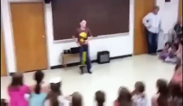 Crazy HEADSHOT Kid shows off Pogo Stick in Class and Fail