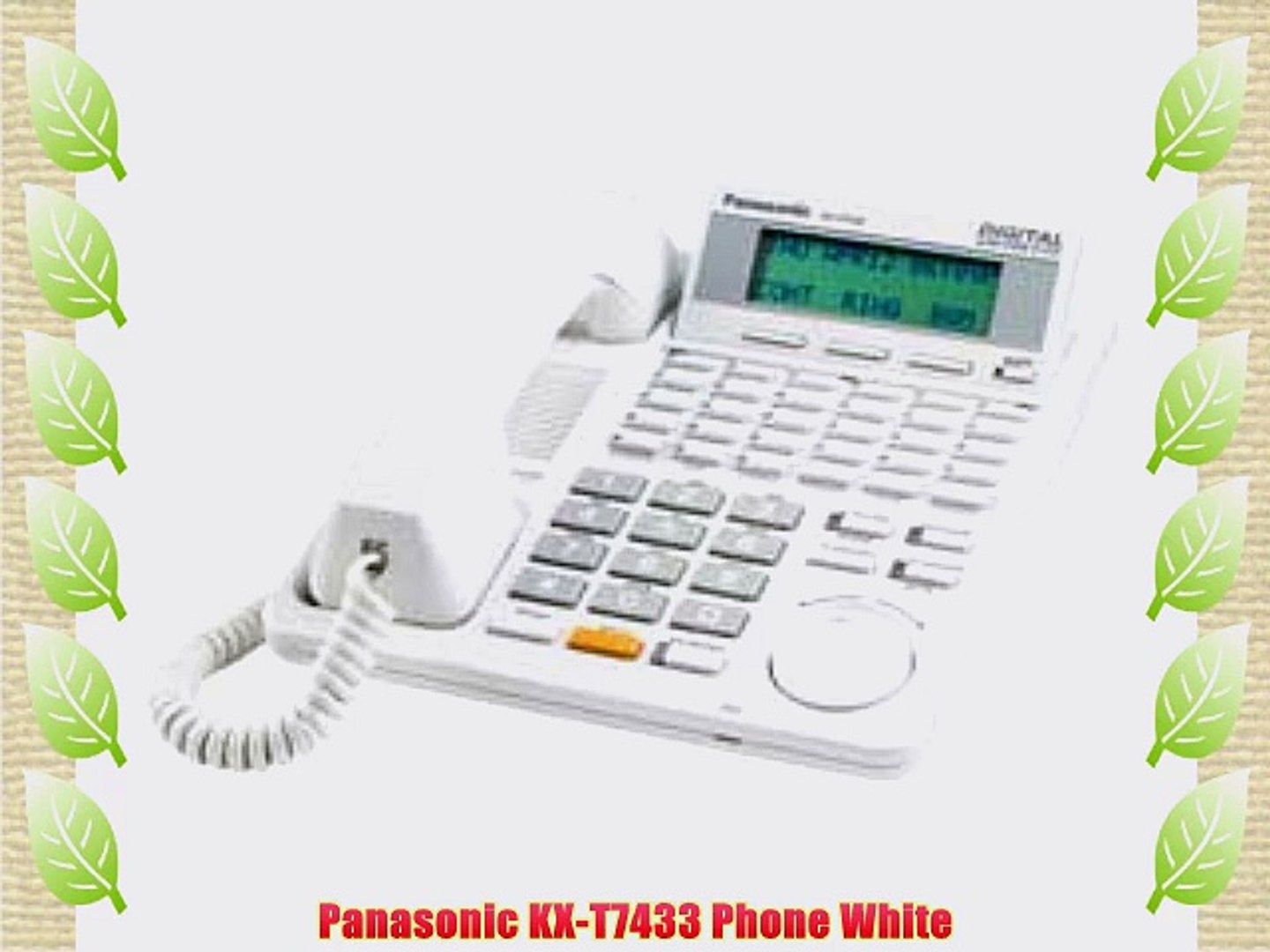 Panasonic KX-T7433 Phone White - video Dailymotion